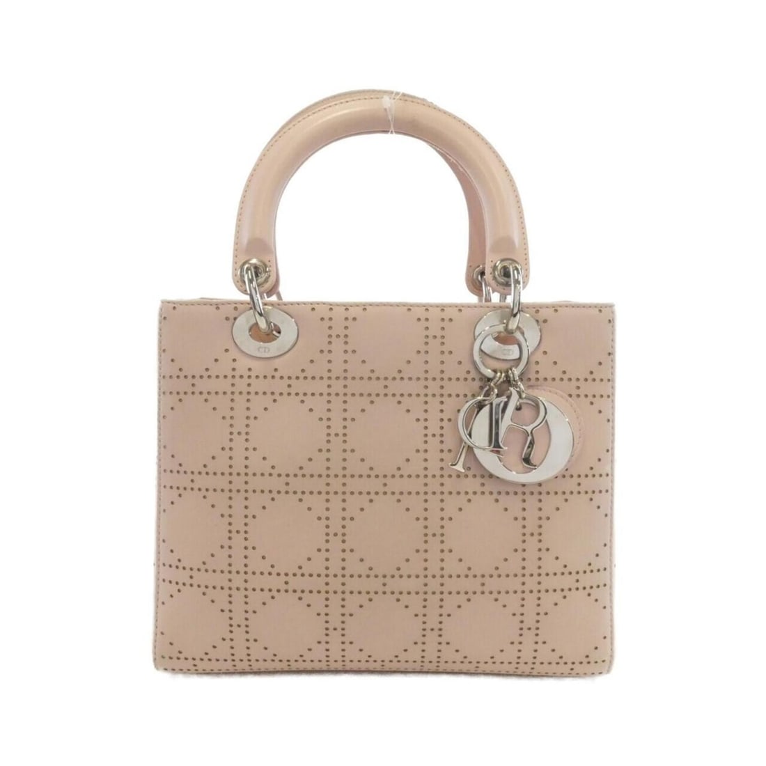 Christian Dior PEB44551 Handbag: --- Catalog ---Category: SizeSize (HxWxD): 20cm x 24cm x 12cm / 7.87'' x 9.44'' x 4.72''Category: DesignType: HandbagColor: Light pinkGender: WomenMaterial: Leather Hardware Color: SilverCategory: