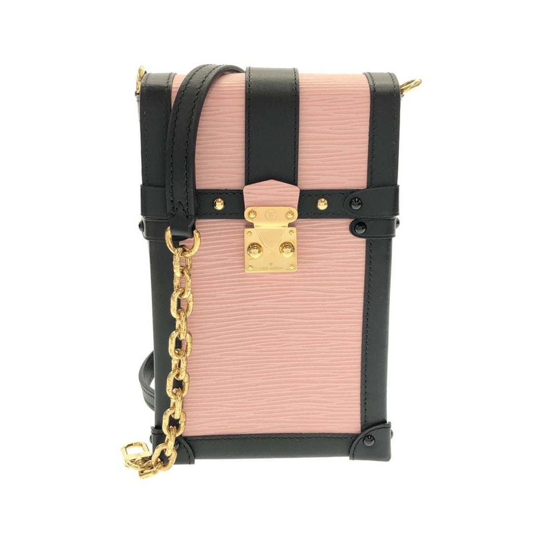 Louis Vuitton Epi Pochette Trunk Vertical M67872 Shoulder Bag: --- Catalog ---Category: SizeSize (HxWxD): 18cm x 11cm x 3.5cm / 7.08'' x 4.33'' x 1.37''Category: DesignType: Pochette, Shoulder bagColor: Rose ballerineGender: Men,WomenMaterial: Leather Hardware