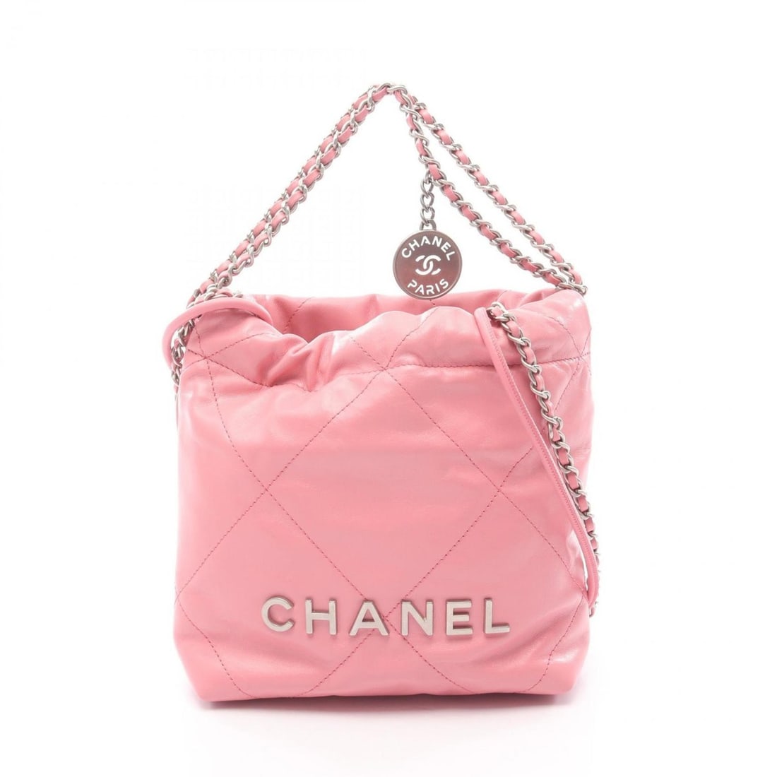 Chanel CHANEL 22 Mini Shoulder Bag Handbag Leather Women's Pink AS3980 (1 of 10)