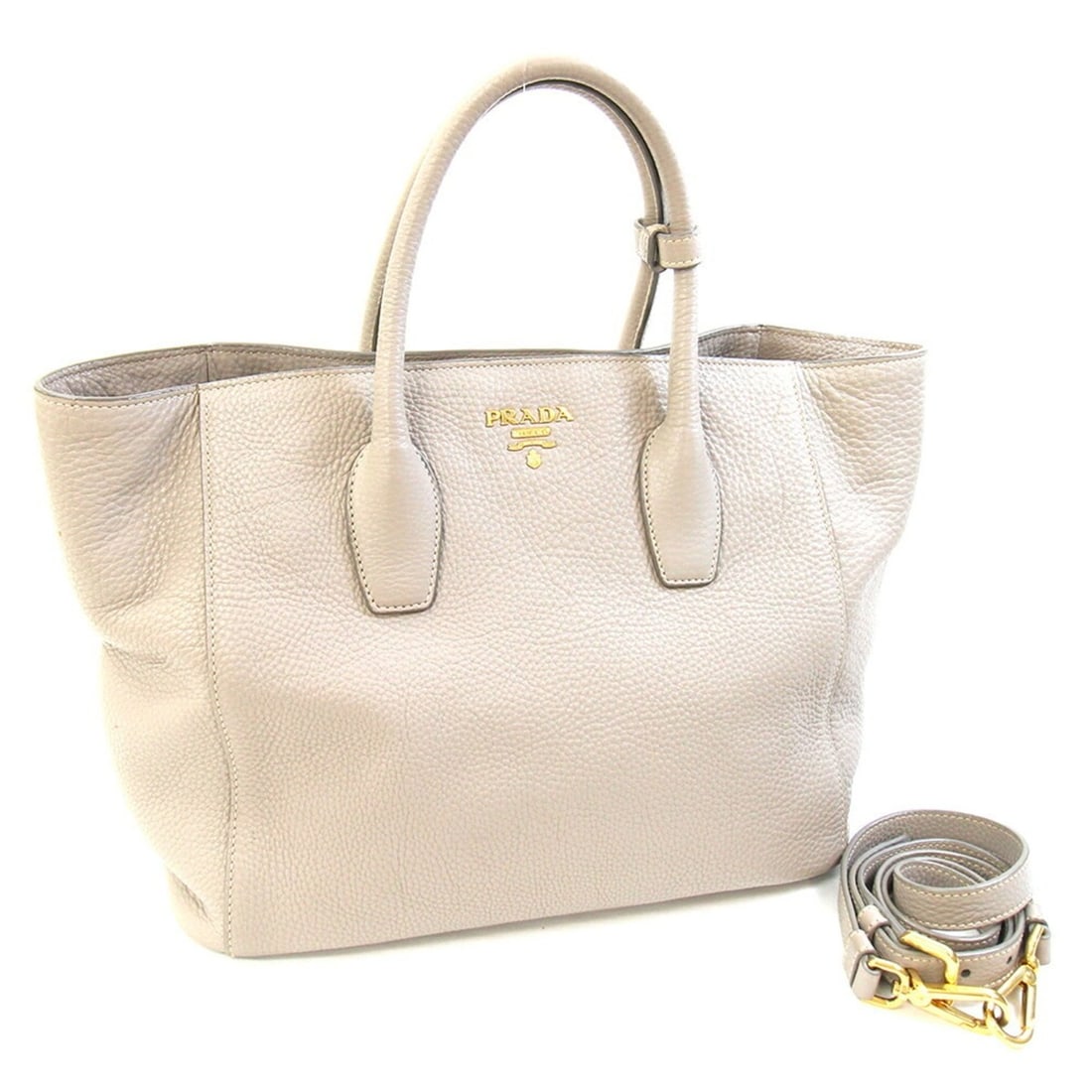 Prada handbag BN2694 Light Greige Leather Shoulder Bag Tote for Women PRADA: --- Catalog ---Category: SizeSize (HxWxD): 27cm x 34cm x 19cm / 10.62'' x 13.38'' x 7.48''Category: DesignType: Handbag, Shoulder bag, Tote bagColor: GrayishGender: WomenMaterial: Leather Category: