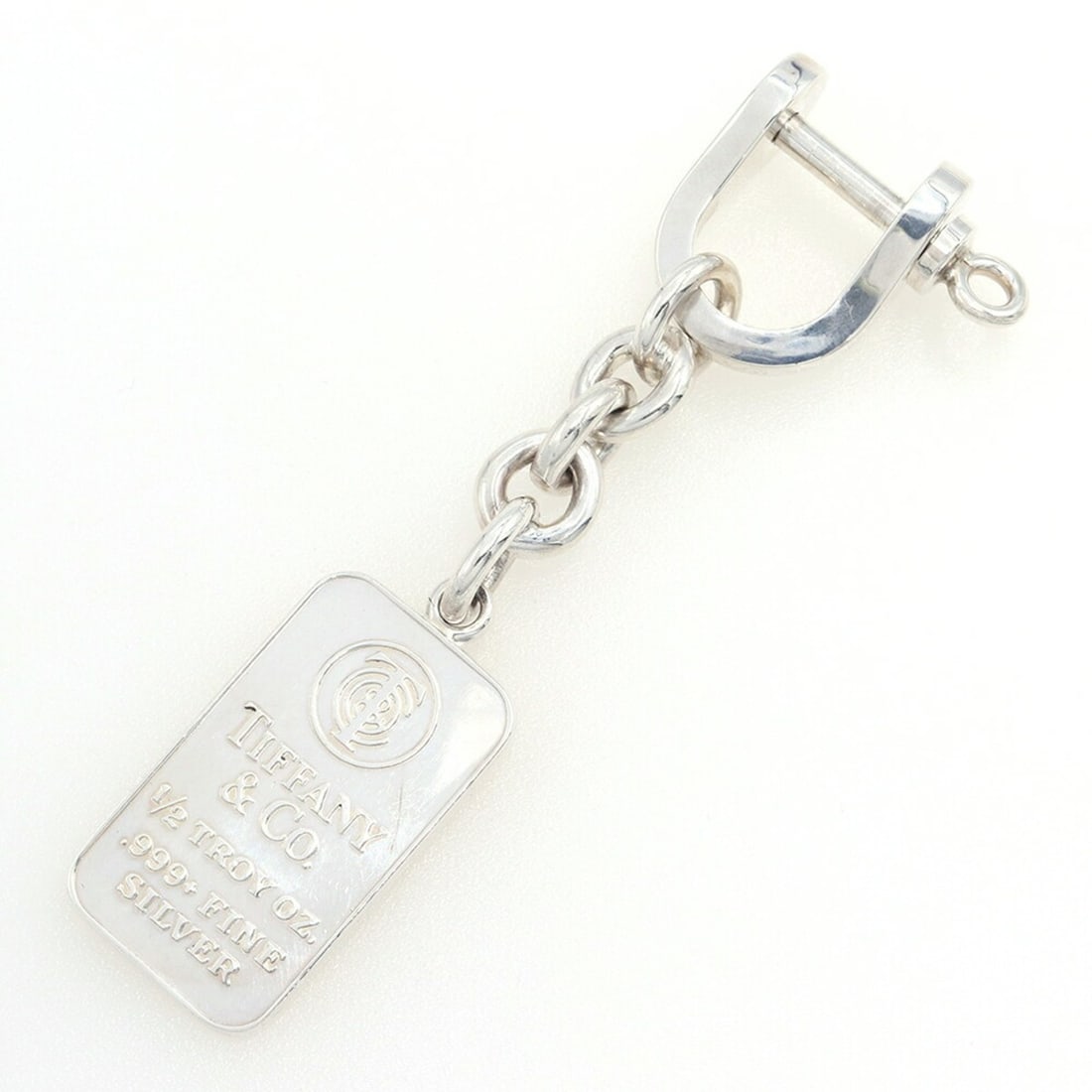 Tiffany & Co. Keyring Ingot Shackle SV Silver 925 999 1/2 Troy Oz Keychain for Men and Women (1 of 9)