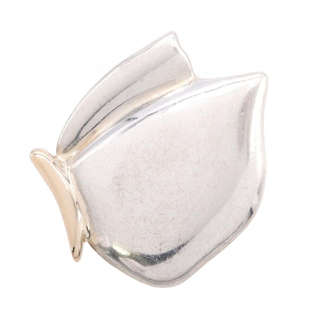 Tiffany & Co. Butterfly Pendant Top, Sterling Silver 925 18K Yellow Gold, Combination Head, Design,: --- Catalog ---Category: SizePendant Size: 16mm x 20mm / 0.62'' x 0.78''Category: DesignGender: WomenMaterial: Sterling silver 925, Yellow gold (18K)Necklace Type: PendantCategory: GeneralBrand: Tiffa