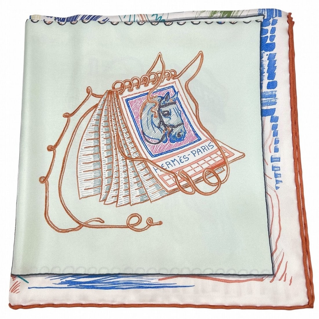 HERMES Carre 90 CARRE TWILL Chevaloscope Silk Multicolor Horse Scarf/Muffler for Women: --- Catalog ---Category: SizeSize (LxW): 90cm x 90cm / 35.43'' x 35.43''Category: DesignType: ScarfColor: Multi-colorGender: WomenMaterial: Silk Category: GeneralBrand: Hermes--- Item List ---Section:
