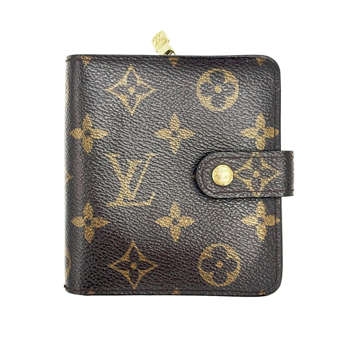 LOUIS VUITTON Louis Vuitton Compact Zip M61667 MI0062 Monogram Folding Wallet Men's Women's: --- Catalog ---Category: SizeSize (HxWxD): 11cm x 10cm x 3cm / 4.33'' x 3.93'' x 1.18''Category: DesignType: Wallet (bi-fold)Color: BrownGender: Men,WomenMaterial: Monogram Category: GeneralBrand: Lou