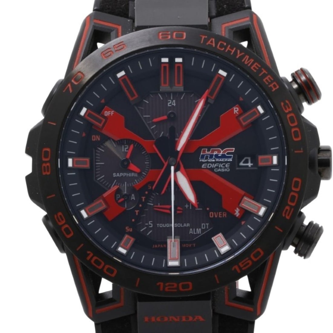 CASIO Edifice Sospensione Honda Racing Red Edition EQB2000HR1AJR Black Stainless Steel Men's Watch: --- Catalog ---Category: SizeWrist Size: 14.5cm - 21.5cm / 5.7'' - 8.46''Case Diameter: 47.8mm / 1.88''Category: DesignType: WristwatchGender: MenMaterial (Case): Stainless steelCategory: GeneralMPN: