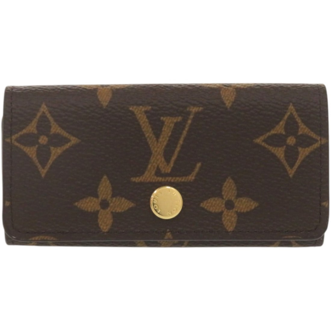 Like New Louis Vuitton Multicles 4 Key Case, Monogram M69517, Brown, Canvas, LV 0552 LOUIS VUITTON: --- Catalog ---Category: DesignType: KeycaseColor: Brown, MonogramGender: WomenMaterial: Monogram Category: GeneralMPN: M69517Brand: Louis VuittonCountry of Origin: FranceCategory: Physical Properties