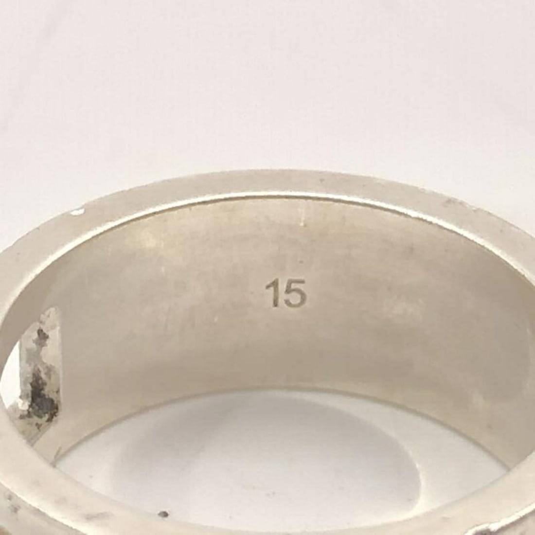 GUCCI G Ring, Silver, Size #15 - 8
