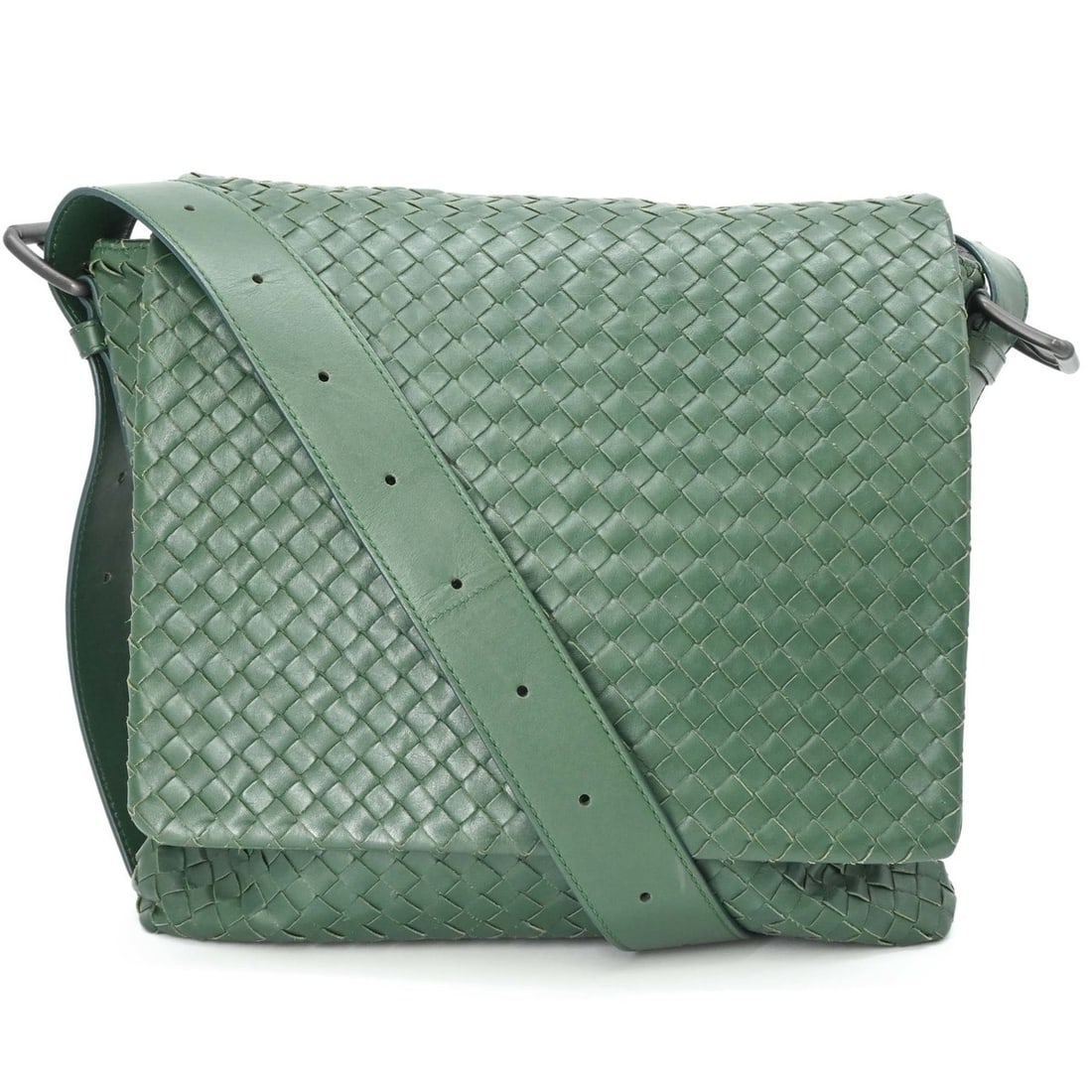 BOTTEGA VENETA Intrecciato Crossbody Shoulder Bag, Green: --- Catalog ---Category: SizeSize (HxWxD): 28cm x 30cm x 7.5cm / 11.02'' x 11.81'' x 2.95''Category: DesignType: Shoulder bagColor: GreenGender: Men,Women,UnisexMaterial: Intrecciato Category: