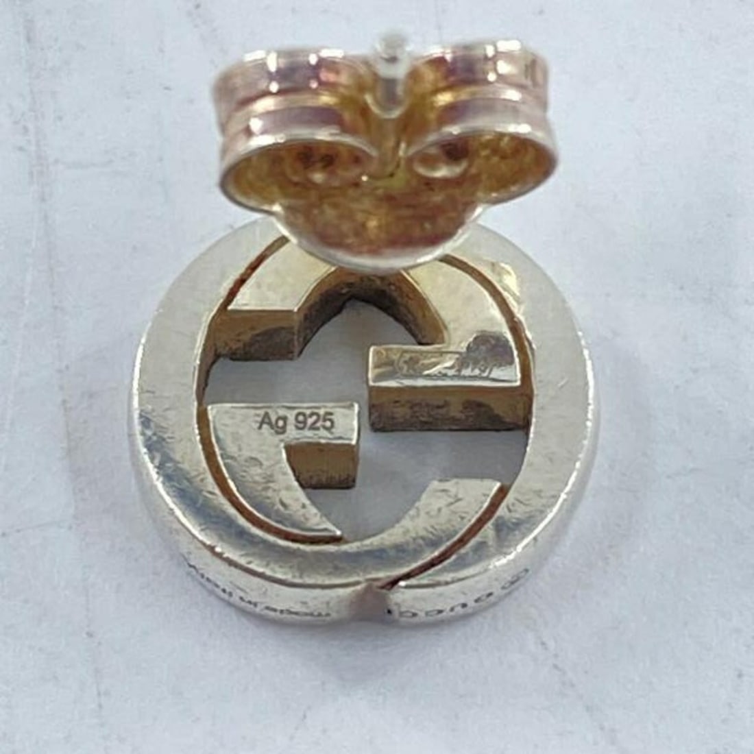 GUCCI Stud Earrings, Silver, Ag925 - 5