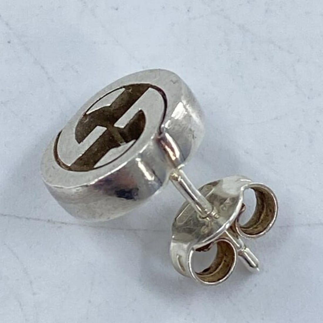 GUCCI Stud Earrings, Silver, Ag925 - 7