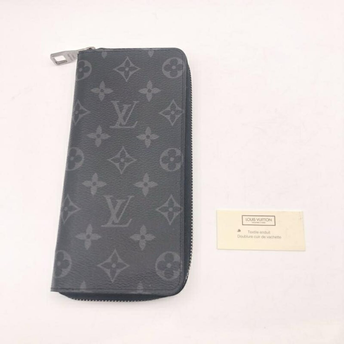 LOUIS VUITTON Monogram Eclipse Zippy Wallet Vertical Black M62295 - 9