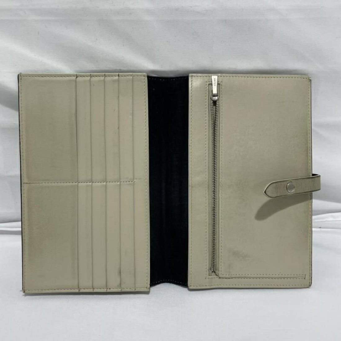 CELINE Large Multifunction Black Long Wallet - 6