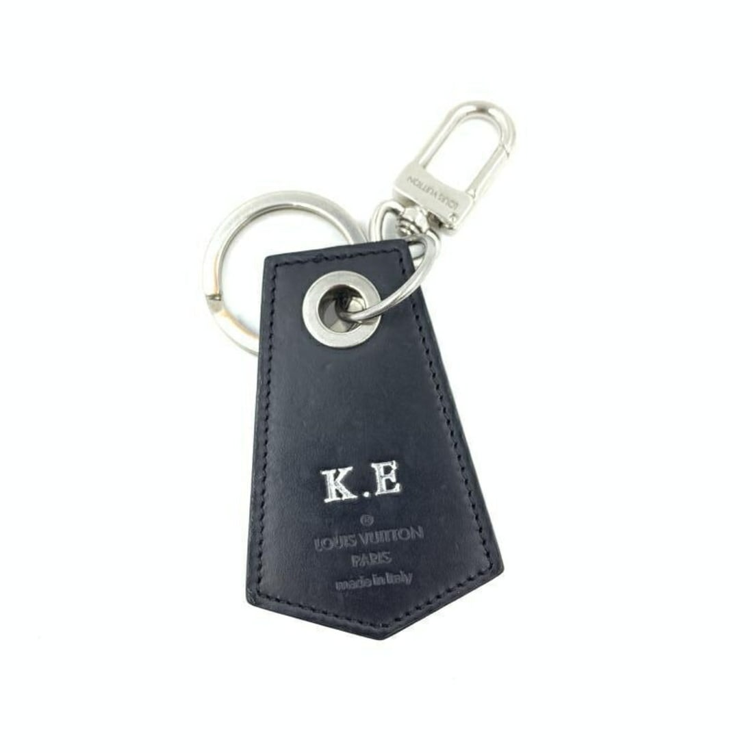 LOUIS VUITTON Monogram Eclipse Enchappé Keyring - 2