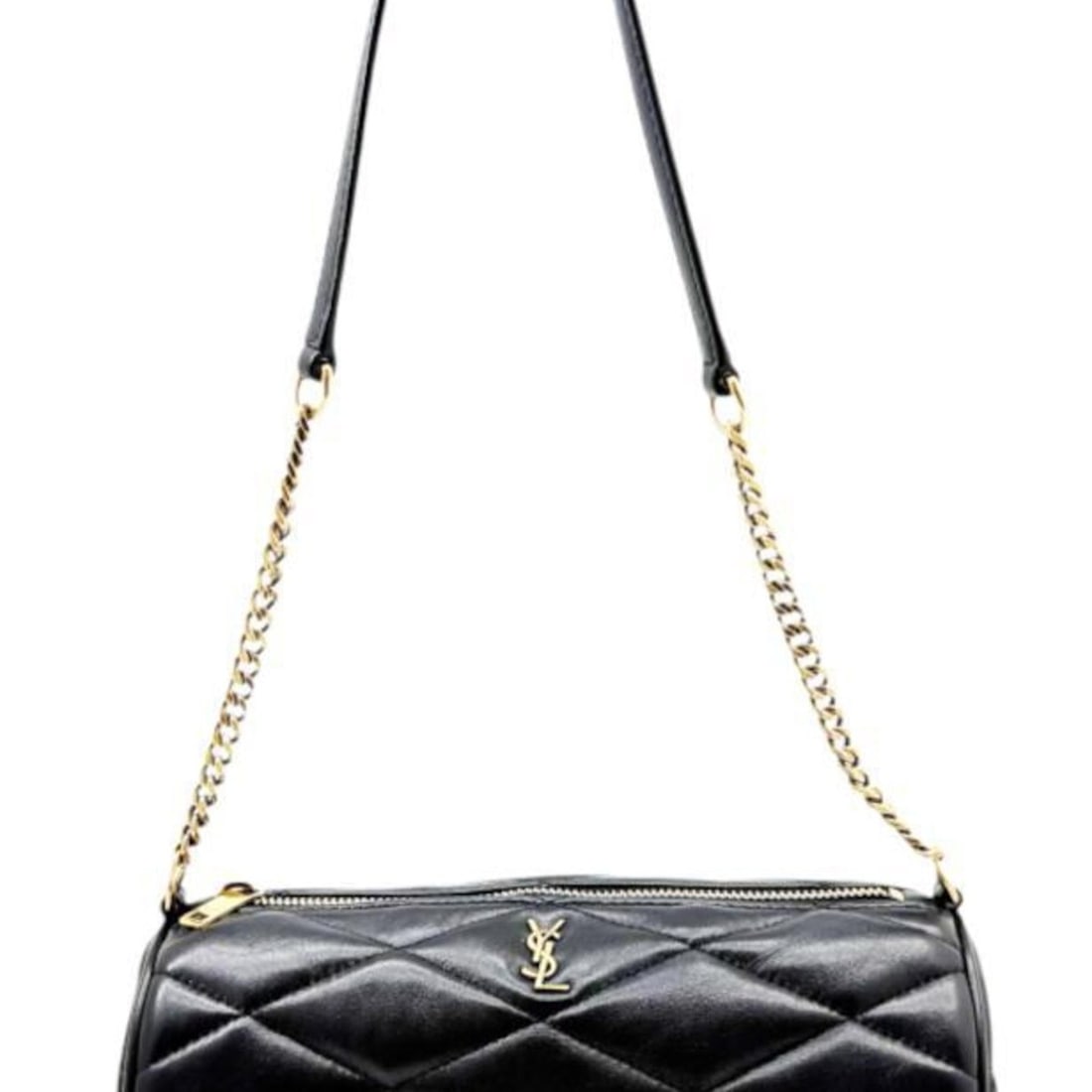 YVES SAINT LAURENT Yves Saint Laurent Sade Mini Tube Bag Leather Black 699703 Chain Shoulder YSL: --- Catalog ---Category: SizeSize (HxWxD): 8cm x 19cm x 9cm / 3.14'' x 7.48'' x 3.54''Category: DesignType: Shoulder bagColor: BlackGender: WomenMaterial: Leather Hardware Color: GoldCategory:
