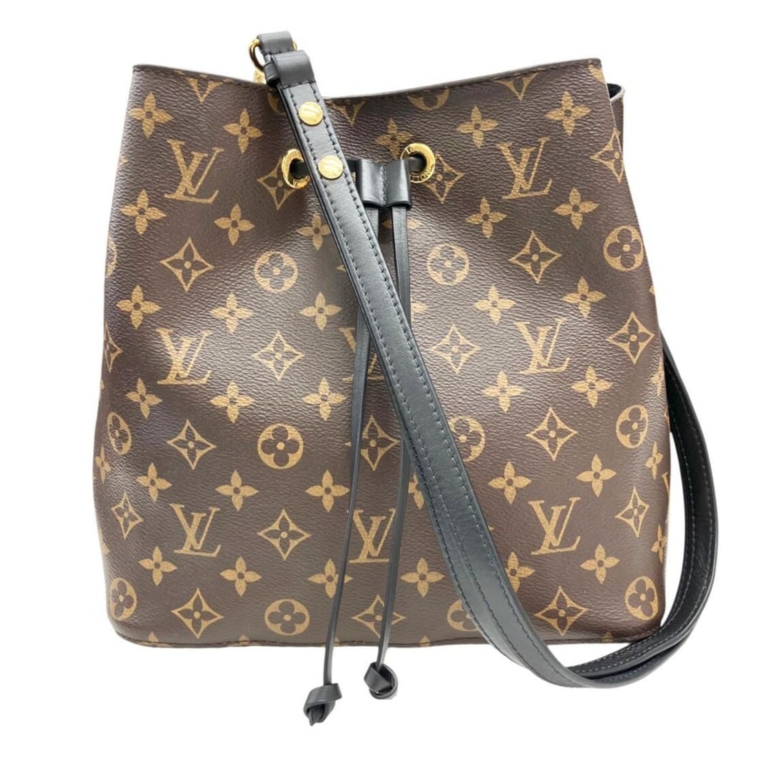 LOUIS VUITTON NeoNoe MM M44020 NZ1158 Noir Monogram Shoulder Bag Handbag Brown Black Women's: --- Catalog ---Category: SizeSize (HxWxD): 26cm x 26cm x 17.5cm / 10.23'' x 10.23'' x 6.88''Category: DesignType: Handbag, Shoulder bagColor: Black, NoirGender: WomenMaterial: Monogram , Leather