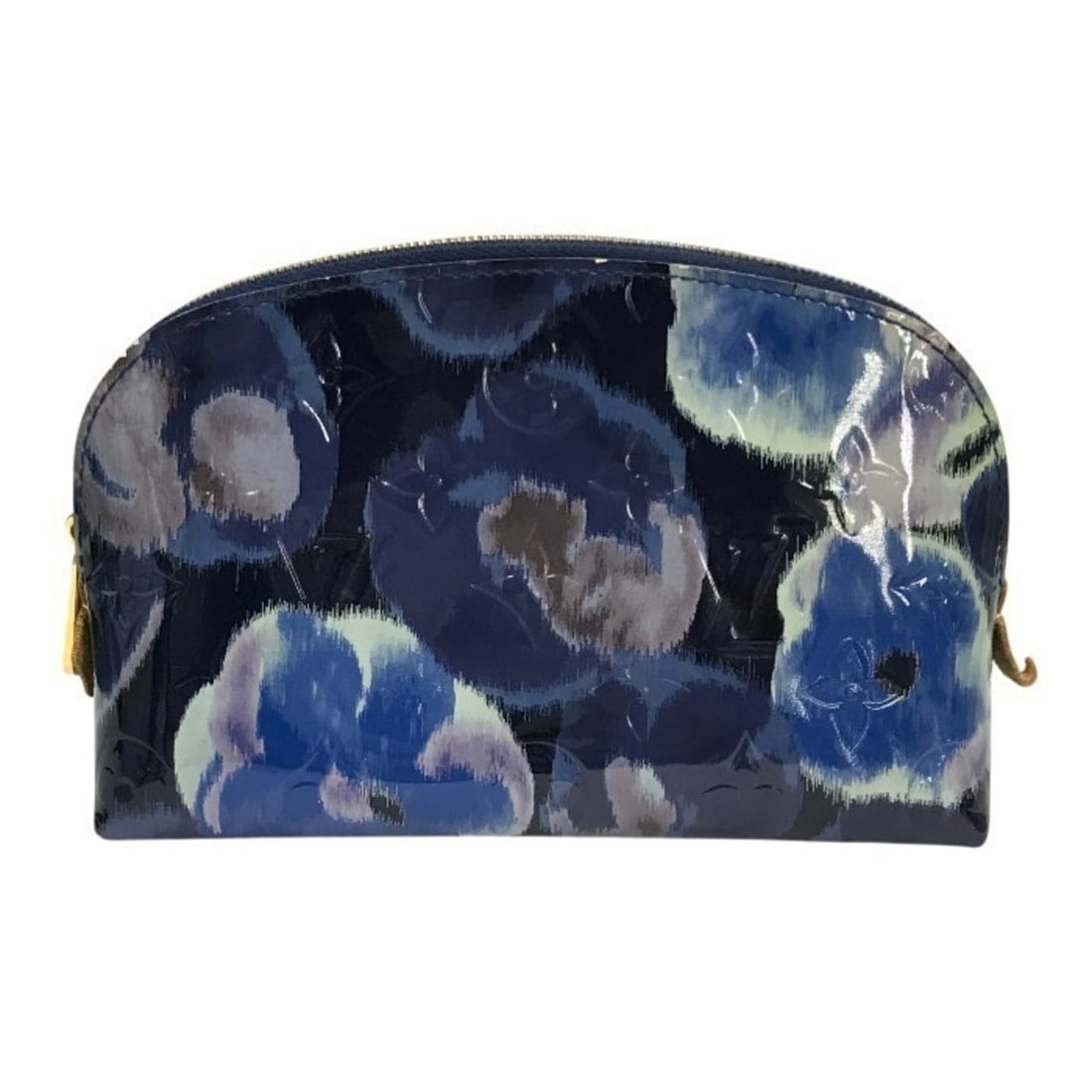 LOUIS VUITTON Vernis Pouch Bag for Women, Ikat Flower, Blue, M90044 T1: --- Catalog ---Category: SizeSize (HxWxD): 12cm x 17cm x 5.5cm / 4.72'' x 6.69'' x 2.16''Category: DesignType: PouchColor: Blue, GalleGender: WomenMaterial: Vernis Category: GeneralMPN: M90044Brand: