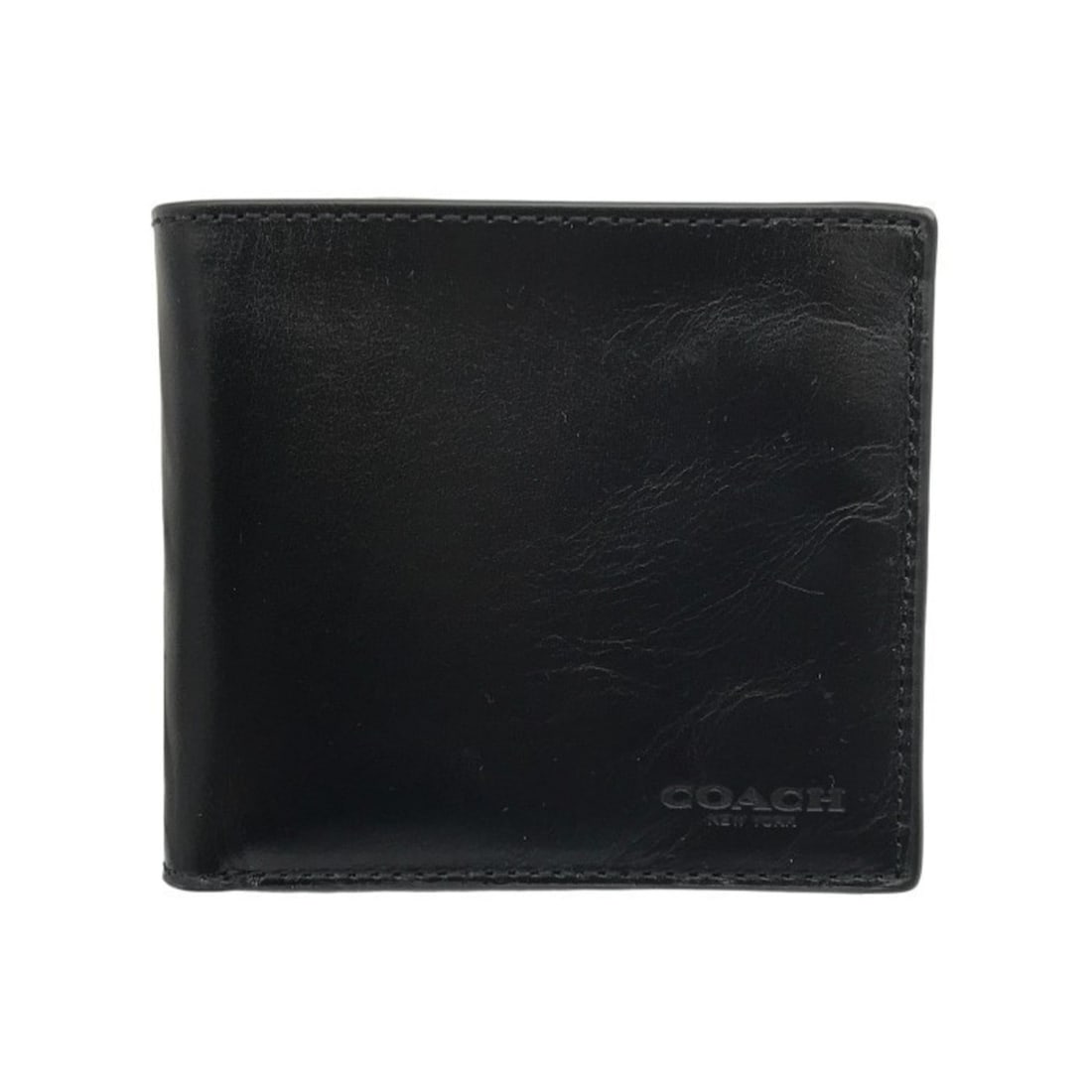 COACH Coin Wallet, Men's Bi-fold Leather Black, 79158 T1: --- Catalog ---Category: SizeSize (HxWxD): 9.5cm x 10cm x 2.5cm / 3.74'' x 3.93'' x 0.98''Category: DesignType: Wallet (bi-fold)Color: BlackGender: MenMaterial: Leather Category: GeneralMPN: 79158Bran