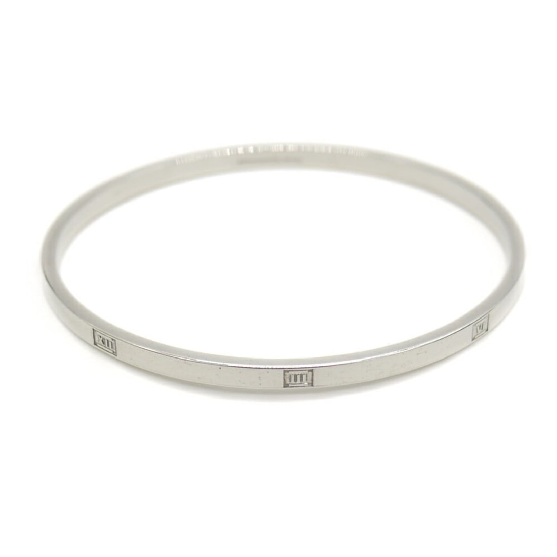 TIFFANY & Co. Tiffany Atlas Narrow Bangle Bracelet, Sterling Silver 925 (1 of 9)