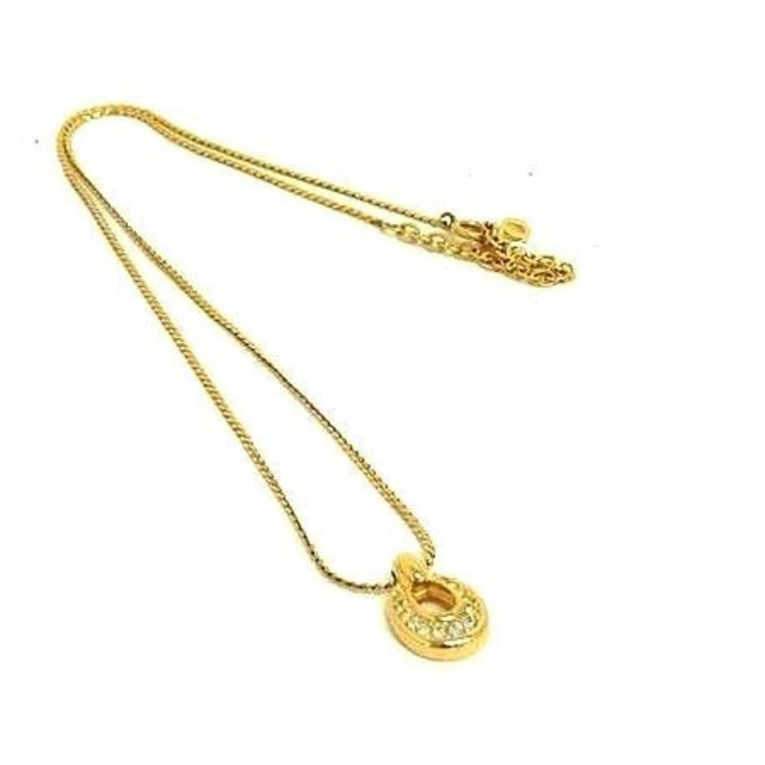 Christian Dior necklace, gold metal, for women. (1 of 20)