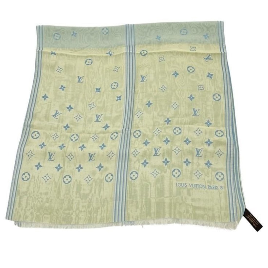 LOUIS VUITTON Louis Vuitton Stole/Scarf Blue Green Silk Women's: --- Catalog ---Category: SizeSize (LxW): 1.5m x 42cm / 59.05'' x 16.53''Category: DesignType: StoleColor: Blue, GreenGender: Men,WomenMaterial: Silk Category: GeneralBrand: Louis VuittonCountry of Ori
