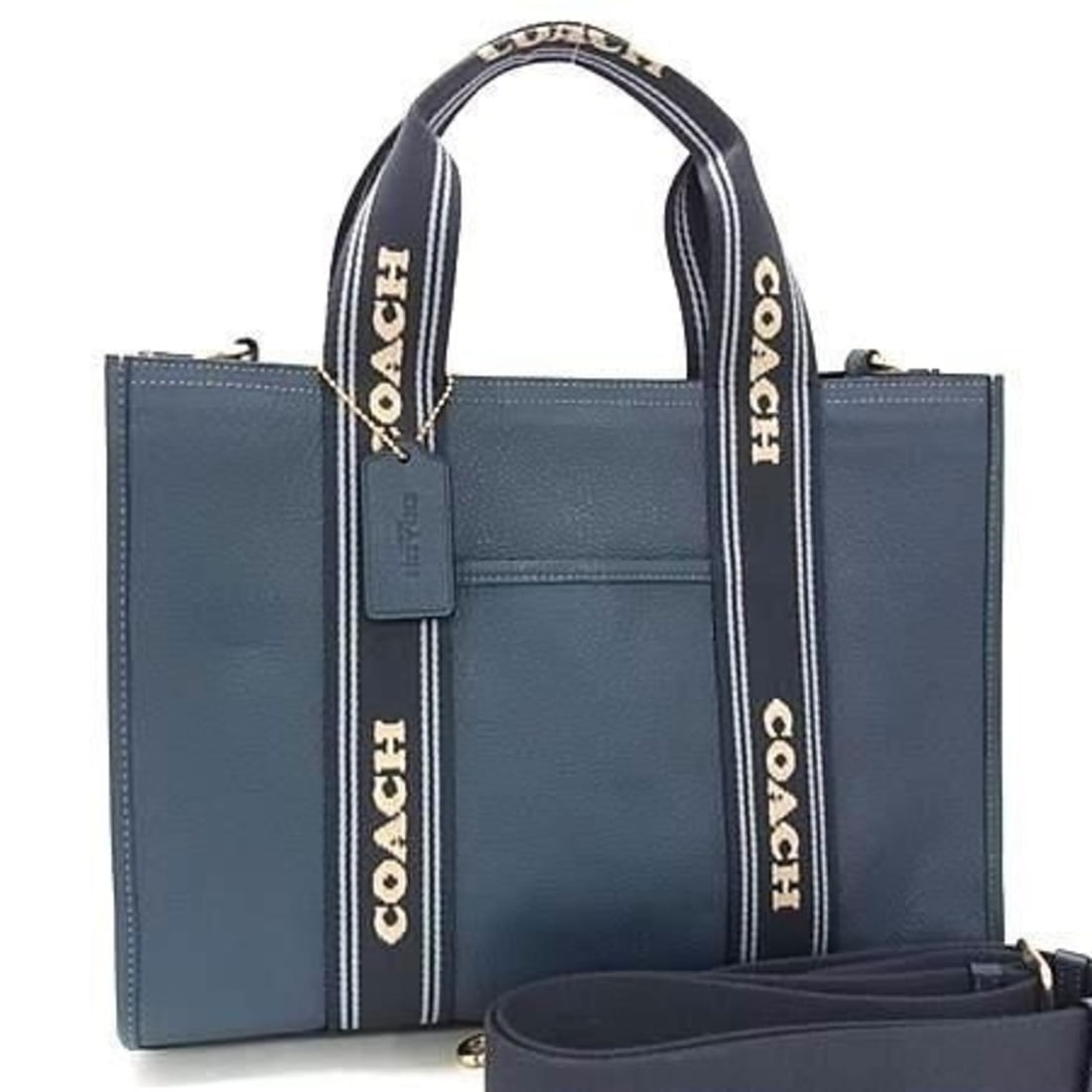 COACH Smith CBM10 Blue Leather Handbag for Men and Women: --- Catalog ---Category: SizeSize (HxWxD): 26cm x 34.5cm x 11.5cm / 10.23'' x 13.58'' x 4.52''Category: DesignType: Handbag, Shoulder bag, Tote bagColor: BlueGender: Men,WomenMaterial: Leather Categor