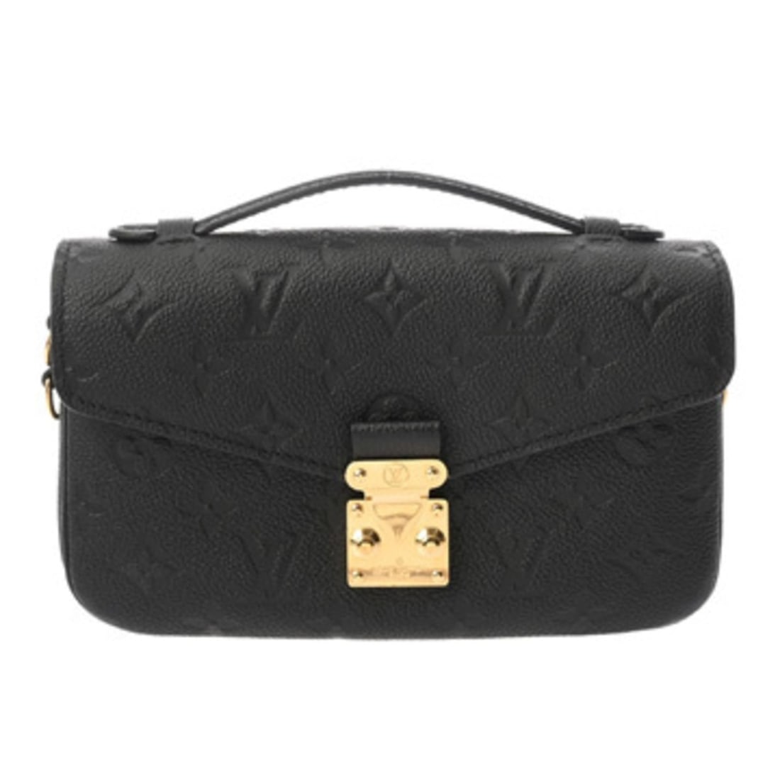 LOUIS VUITTON Louis Vuitton Monogram Empreinte Pochette Metis EW Black M46595 Women's Leather 2-Way: --- Catalog ---Category: SizeSize (HxWxD): 12.5cm x 21.5cm x 6.5cm / 4.92'' x 8.46'' x 2.55''Category: DesignType: Handbag, Shoulder bagColor: BlackGender: WomenMaterial: Leather Hardware Color: GoldC