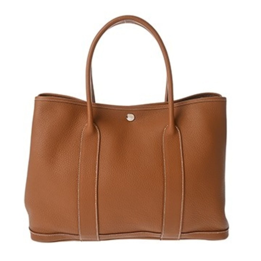 HERMES Garden Party PM Gold ?M stamp (circa 2009) Women's Negonda Handbag A Rank Used Ginzo: --- Catalog ---Category: SizeSize (HxWxD): 26cm x 36cm x 17cm / 10.23'' x 14.17'' x 6.69''Category: DesignType: HandbagColor: GoldGender: WomenMaterial: Negonda leather Hardware Color: SilverCategory: