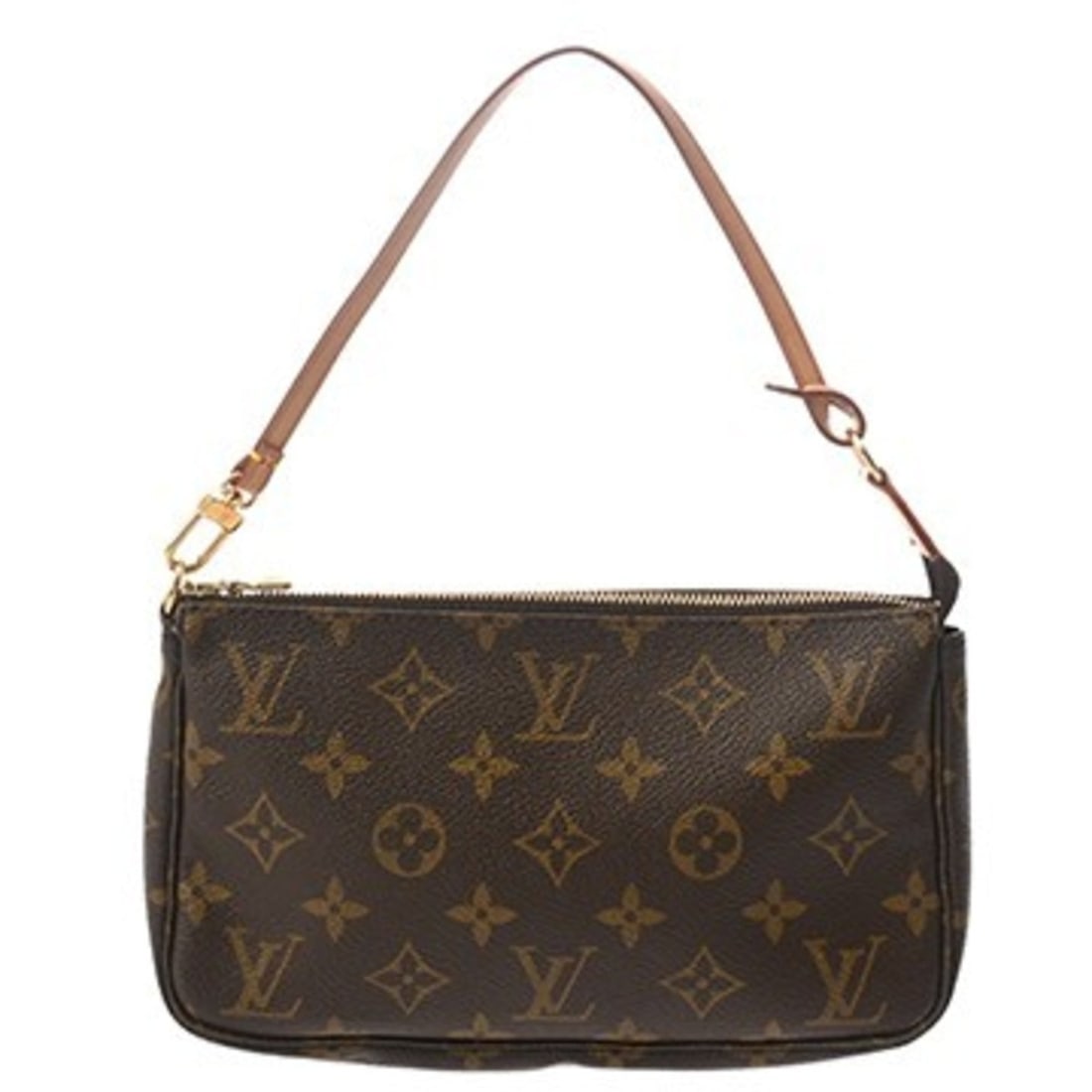 LOUIS VUITTON Louis Vuitton Monogram Pochette Accessoires Brown M51980 Women's Canvas Accessory (1 of 15)