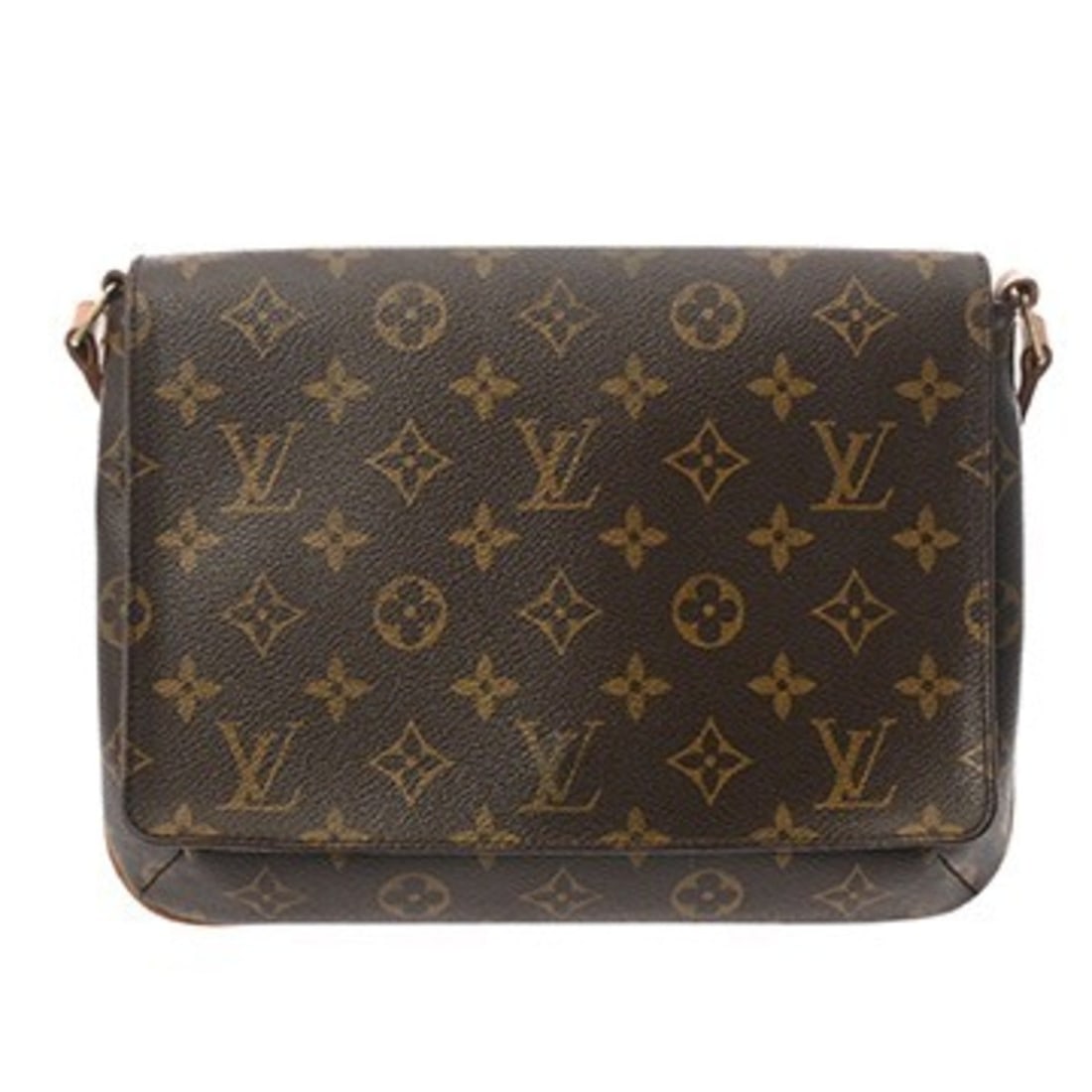 LOUIS VUITTON Louis Vuitton Monogram Musette Tango Brown M51388 Women's Canvas Shoulder Bag B Rank (1 of 11)