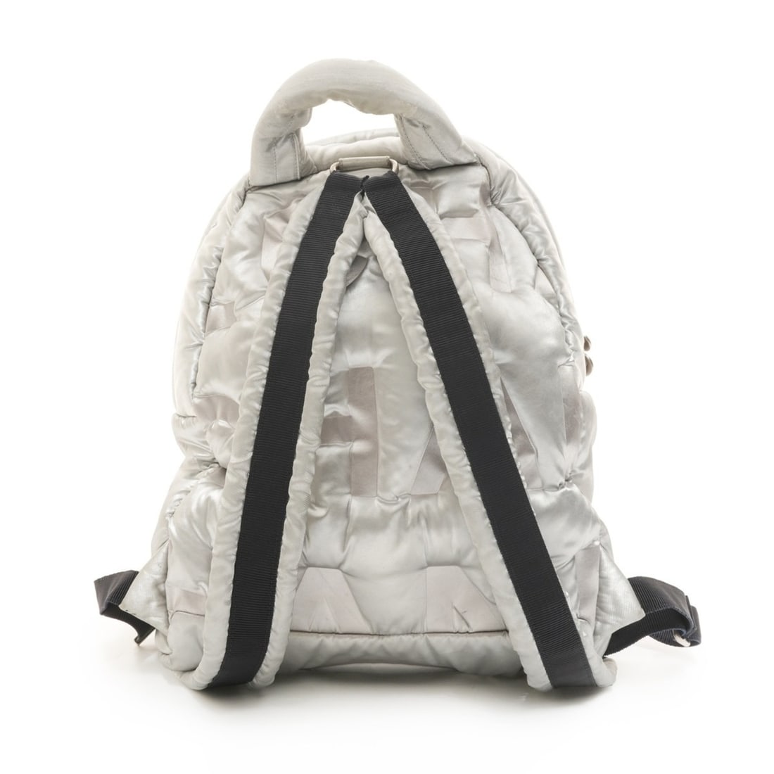 CHANEL Logo Padded Backpack/Daypack, Silver, WS26103 - 2