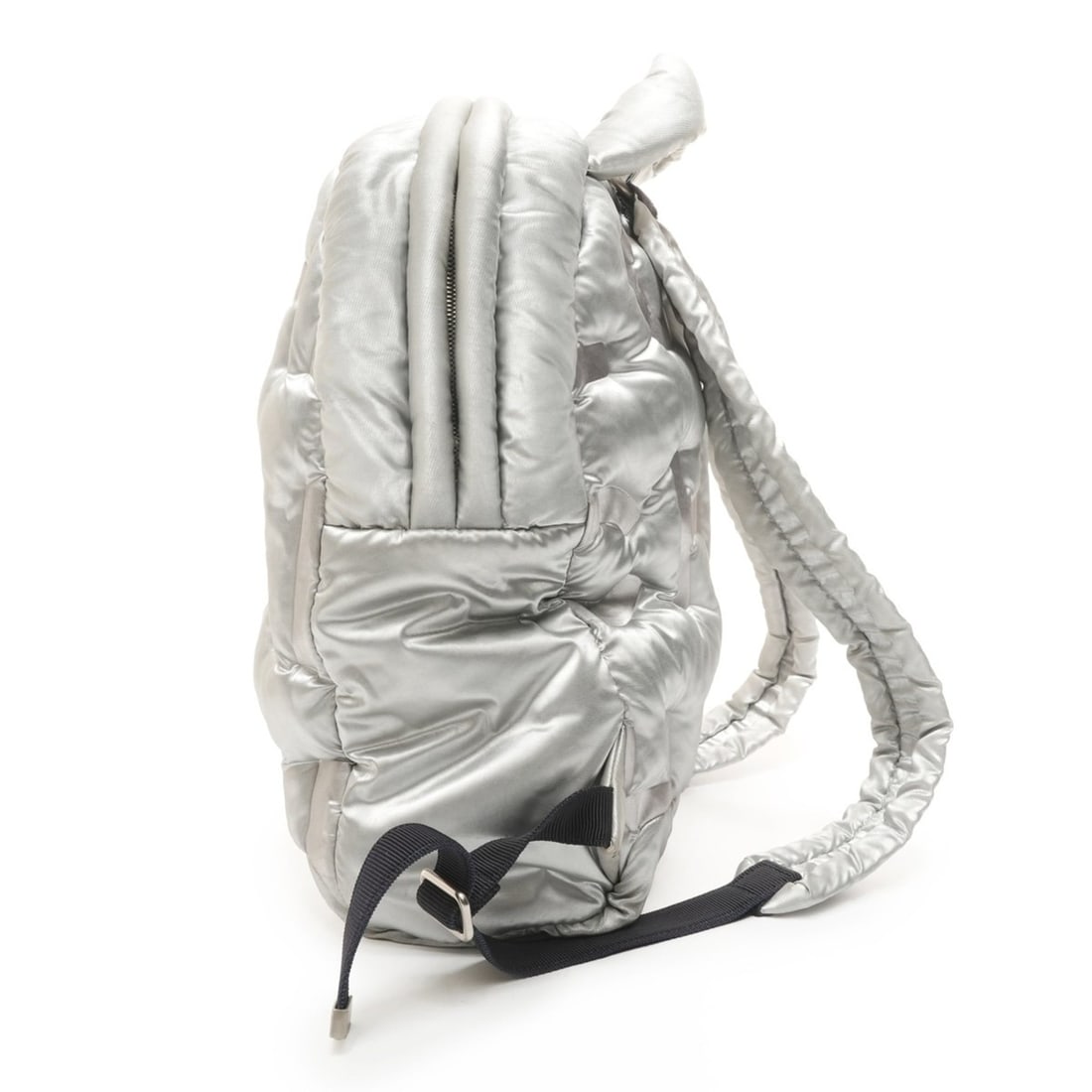 CHANEL Logo Padded Backpack/Daypack, Silver, WS26103 - 4