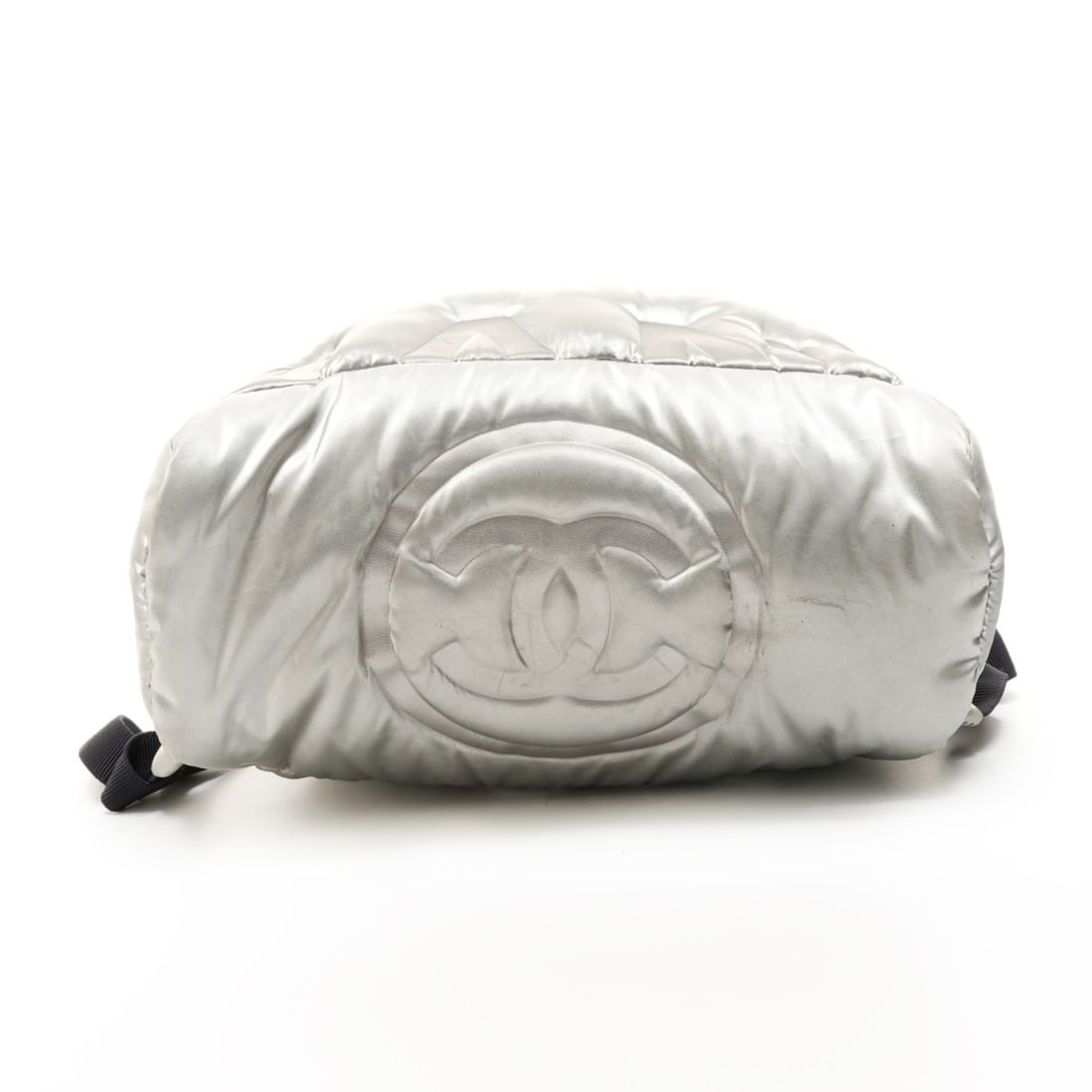 CHANEL Logo Padded Backpack/Daypack, Silver, WS26103 - 7