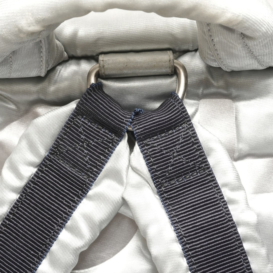 CHANEL Logo Padded Backpack/Daypack, Silver, WS26103 - 9