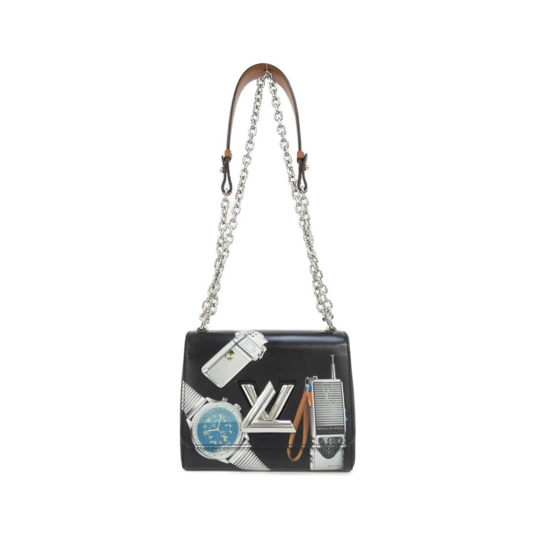 Louis Vuitton Twist PM M51824 Shoulder Bag: --- Catalog ---Category: SizeSize (HxWxD): 15cm x 19cm x 9cm / 5.9'' x 7.48'' x 3.54''Category: DesignType: Shoulder bagColor: BlackGender: WomenMaterial: Leather Hardware Color: SilverLeather/Fur Typ