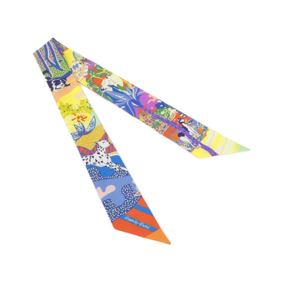 Hermes EN LIBERTE Twilly 063911S Scarf Muffler (1 of 10)