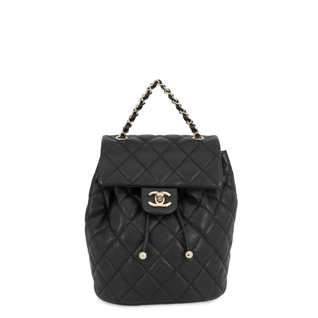 Chanel Matelassé Backpack with Coco Mark, Caviar Skin, AS4058, CHANEL Handbag, Backpack, Black,: --- Catalog ---Category: SizeSize (HxWxD): 21cm x 17cm x 10cm / 8.26'' x 6.69'' x 3.93''Category: DesignType: HandbagColor: BlackGender: WomenMaterial: Grained Calfskin Category: GeneralMPN: AS4058Bra