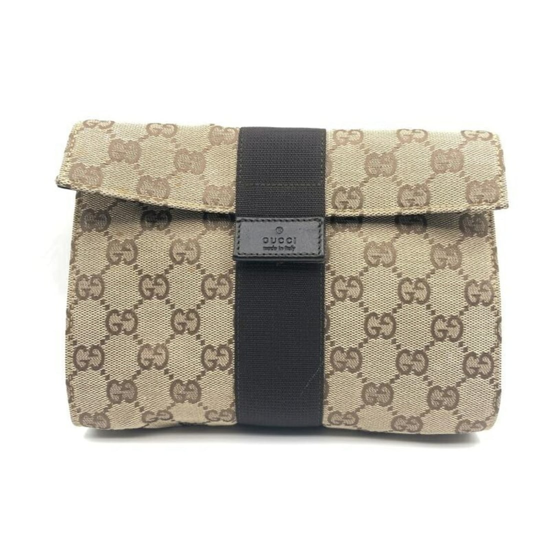 GUCCI GG Canvas Pouch Bag, Beige, 039-0992: --- Catalog ---Category: SizeSize (HxWxD): 14cm x 19.5cm x 8cm / 5.51'' x 7.67'' x 3.14''Category: DesignType: PouchColor: Beige, BlueGender: Women,MenMaterial: GG canvas Category: GeneralBrand: