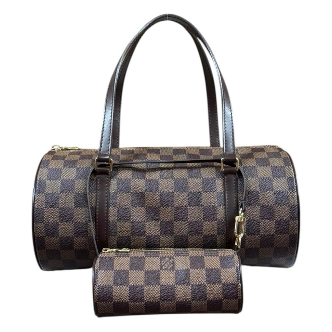 Louis Vuitton Papillon 30 Damier Handbag, Canvas N51303, Brown, Women's, LOUIS VUITTON, Used: --- Catalog ---Category: SizeSize (HxWxD): 14.5cm x 30cm x 14.5cm / 5.7'' x 11.81'' x 5.7''Category: DesignType: HandbagColor: BrownGender: WomenMaterial: Damier Canvas Category: GeneralBrand: Louis