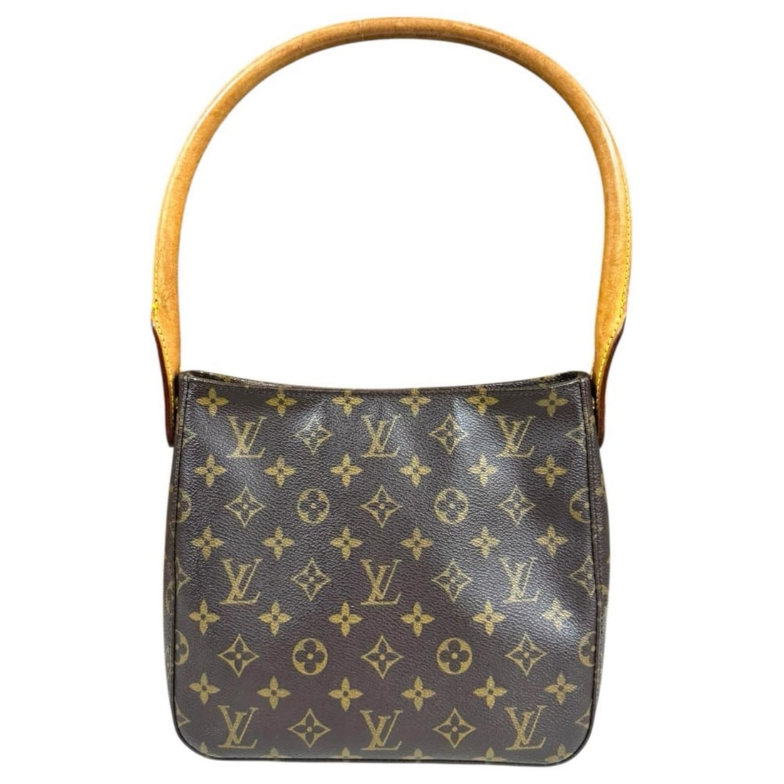 Louis Vuitton Looping MM Monogram Shoulder Bag, Canvas M51146, Brown, Women's, LOUIS VUITTON, Used: --- Catalog ---Category: SizeSize (HxWxD): 22cm x 24cm x 10cm / 8.66'' x 9.44'' x 3.93''Category: DesignType: Shoulder bagColor: BrownGender: WomenMaterial: Monogram , Canvas Category: GeneralBrand: L