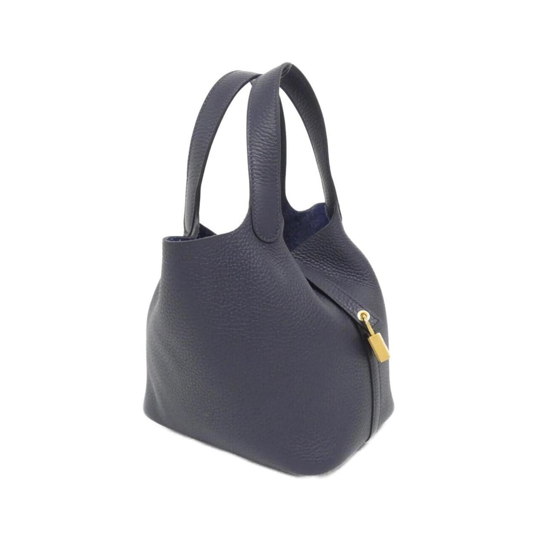 Hermes Picotin Lock PM 056289CC Handbag: --- Catalog ---Category: SizeSize (HxWxD): 19cm x 18cm x 13.5cm / 7.48'' x 7.08'' x 5.31''Category: DesignType: HandbagColor: Blue, Blue nuitGender: WomenMaterial: Taurillon clemence leather Category: