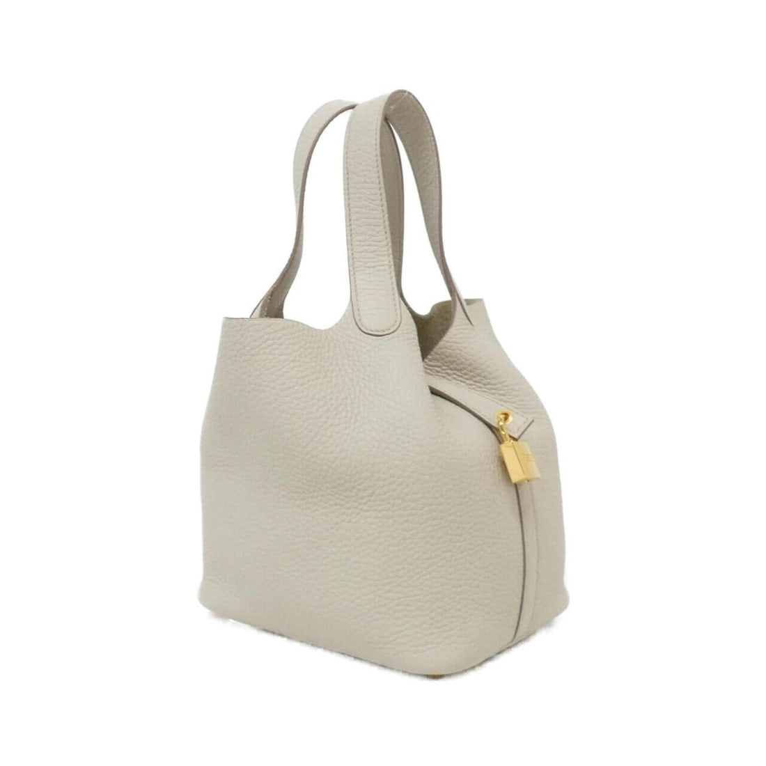 Hermes Picotin Lock PM 056289CC Handbag: --- Catalog ---Category: SizeSize (HxWxD): 18.5cm x 18cm x 13cm / 7.28'' x 7.08'' x 5.11''Category: DesignType: HandbagColor: WhiteGender: WomenMaterial: Taurillon clemence leather Category: GeneralMP