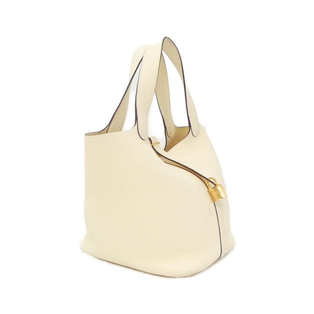 Hermes Picotin Lock MM 060991CC Handbag: --- Catalog ---Category: SizeSize (HxWxD): 23cm x 22cm x 18cm / 9.05'' x 8.66'' x 7.08''Category: DesignType: HandbagColor: WhiteGender: WomenMaterial: Taurillon clemence leather Category: GeneralMPN: