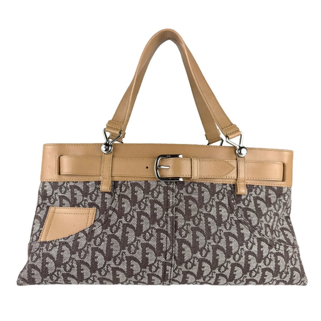 Christian Dior handbag, canvas and leather, brown x beige, women's, free shipping, z8969: --- Catalog ---Category: SizeSize (HxWxD): 20cm x 39cm x 8cm / 7.87'' x 15.35'' x 3.14''Category: DesignType: HandbagColor: Beige, BrownGender: WomenMaterial: Canvas , Leather Category: GeneralBrand: