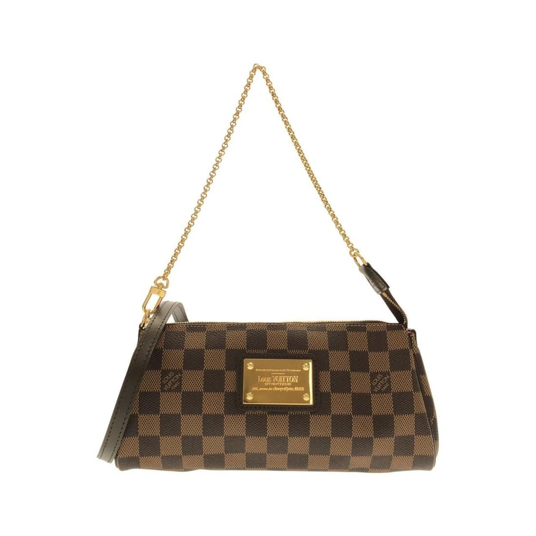 Louis Vuitton Damier Eva N55213 Shoulder Bag: --- Catalog ---Category: SizeSize (HxWxD): 13cm x 25cm x 4cm / 5.11'' x 9.84'' x 1.57''Category: DesignType: Shoulder bagColor: EbeneGender: Men,WomenMaterial: Coated canvas Category: GeneralBrand: Lo