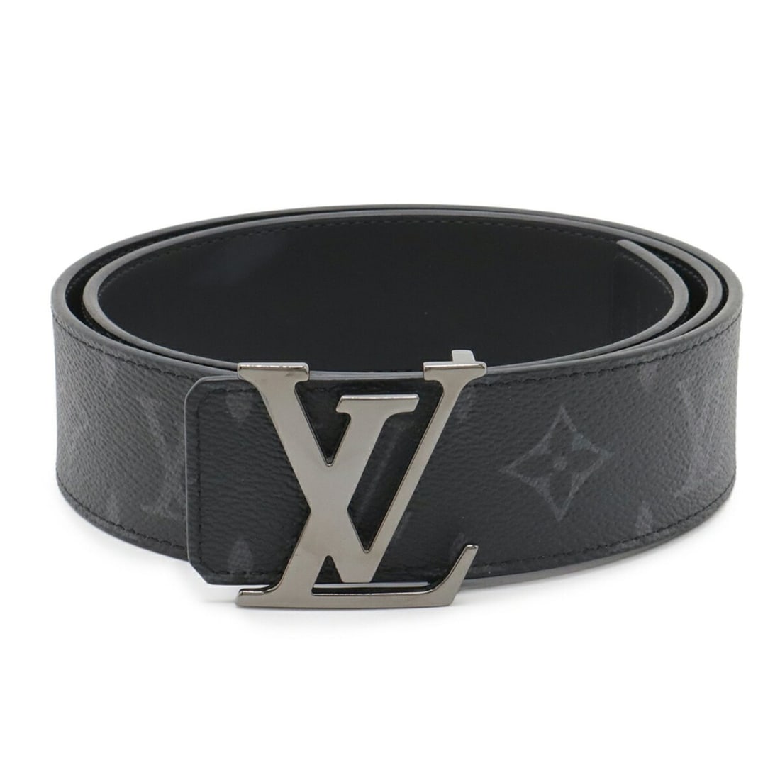LOUIS VUITTON Louis Vuitton Monogram Eclipse Belt LV Initials 40mm Reversible Initial #85 M9043V (1 of 12)