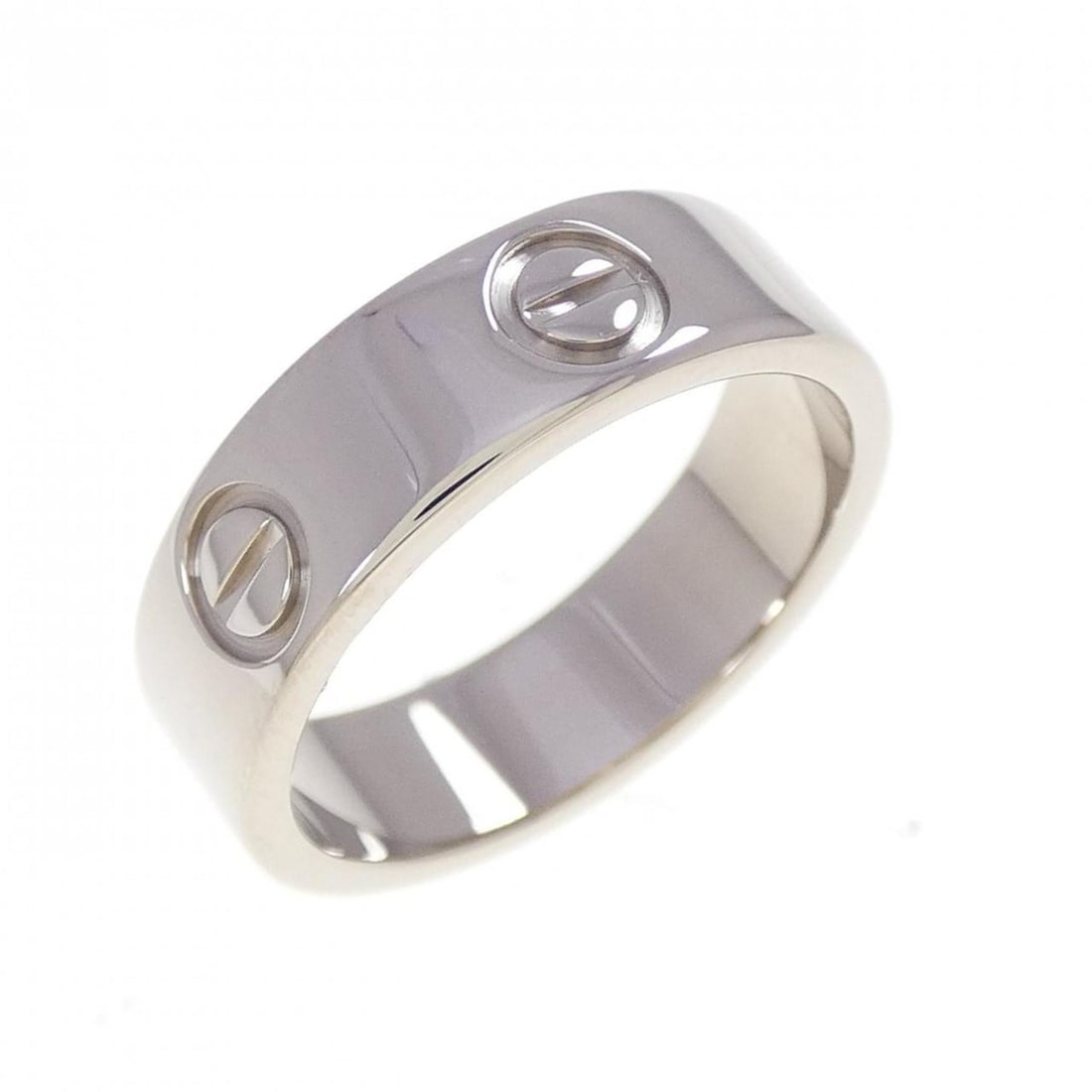 Cartier Love Ring: --- Catalog ---Category: SizeUS Size: 6.5Brand Size: 52Category: DesignType: Band ringGender: WomenMaterial: White gold (18K)Category: GeneralMPN: B4084700Brand: Cartier--- Item List ---Section: