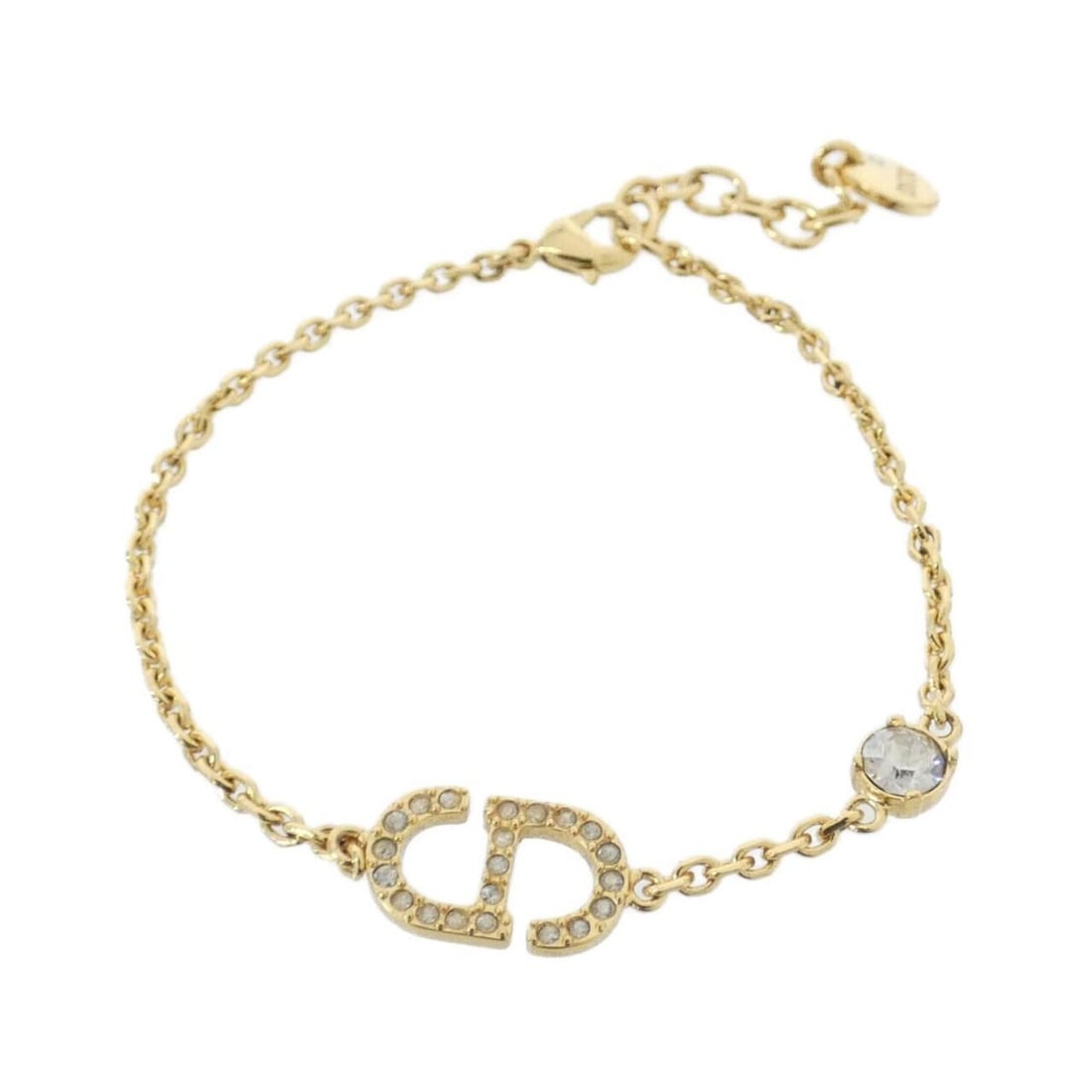 Christian Dior Petite CD B2522WOMCY Bracelet: --- Catalog ---Category: SizeLength: 16cm - 18.5cm / 6.29'' - 7.28''Category: DesignType: Charm braceletColor: Clear, GoldGender: WomenCategory: GeneralMPN: B2522WOMCYBrand: Christian Dior--- Item