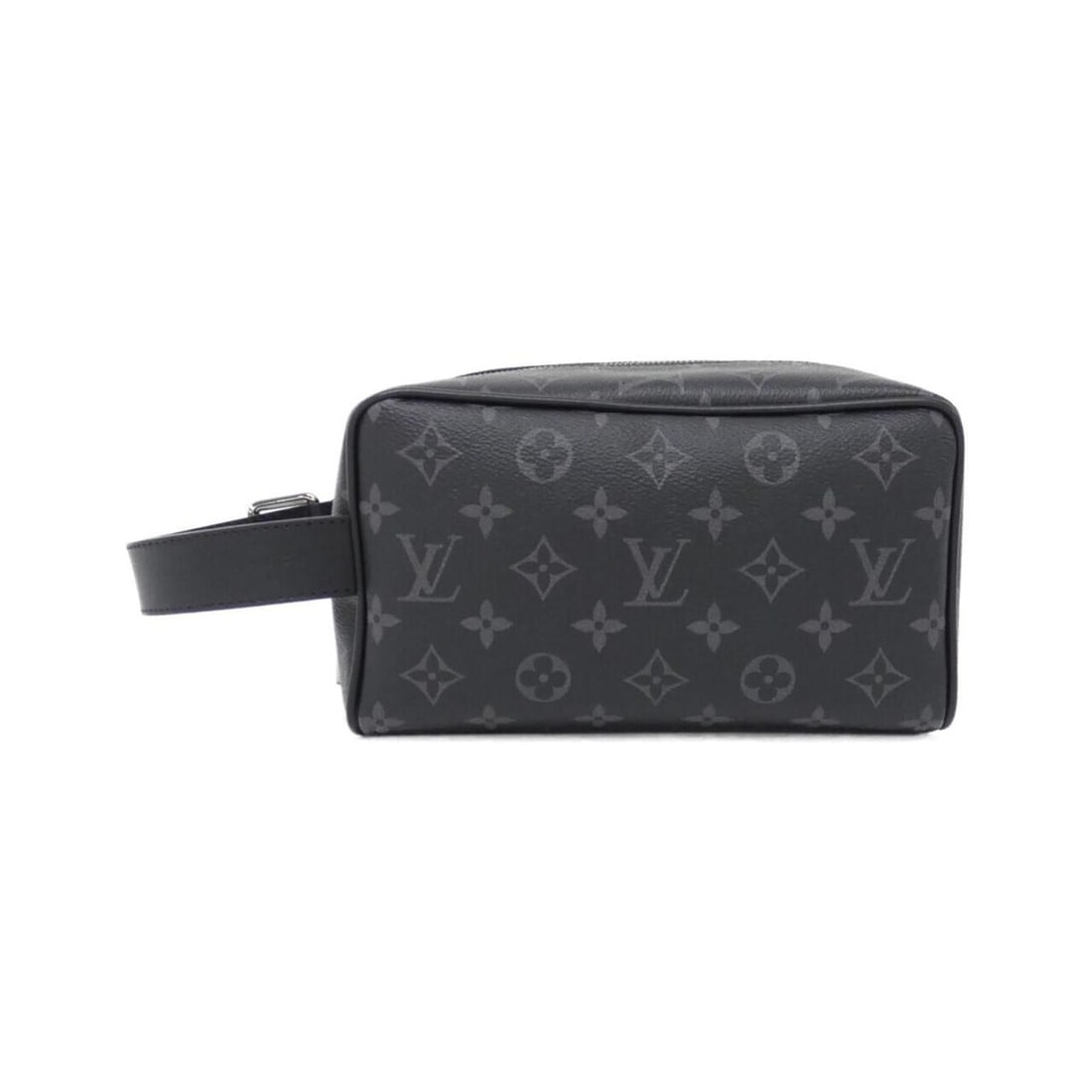 Louis Vuitton Monogram Eclipse Locker Dopp Kit M83113 Handbag Pouch: --- Catalog ---Category: SizeSize (HxWxD): 13cm x 23cm x 12cm / 5.11'' x 9.05'' x 4.72''Category: DesignType: Handbag, PouchColor: BlackGender: MenMaterial: Coated canvas Hardware Color: SilverCategor