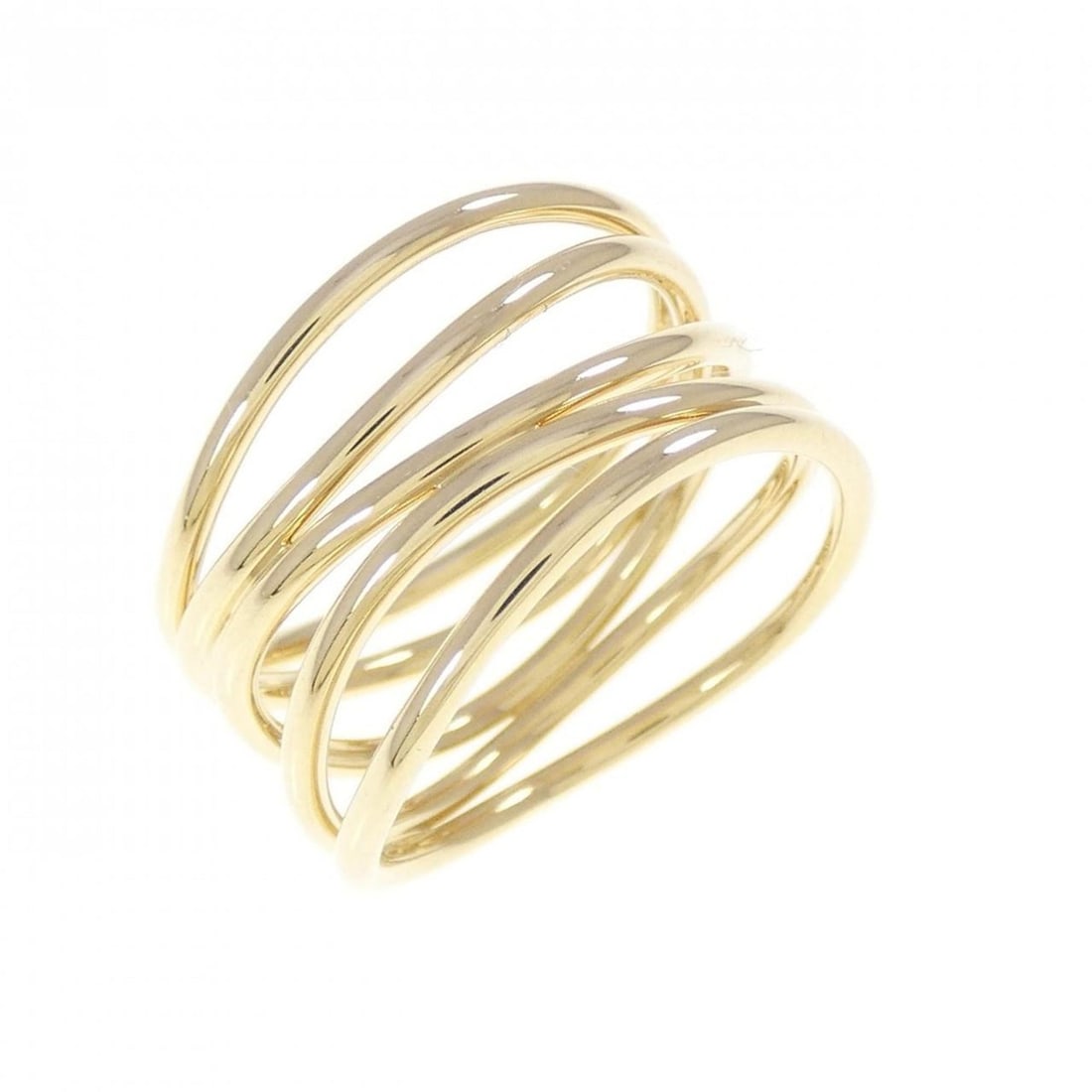 Tiffany Wave 5 Row Ring: --- Catalog ---Category: SizeJP Size: 8.5US Size: 4.5Category: DesignType: Band ringGender: WomenMaterial: Yellow gold (18K)Category: GeneralMPN: 60118865Brand: Tiffany--- Item List ---Section: Condit