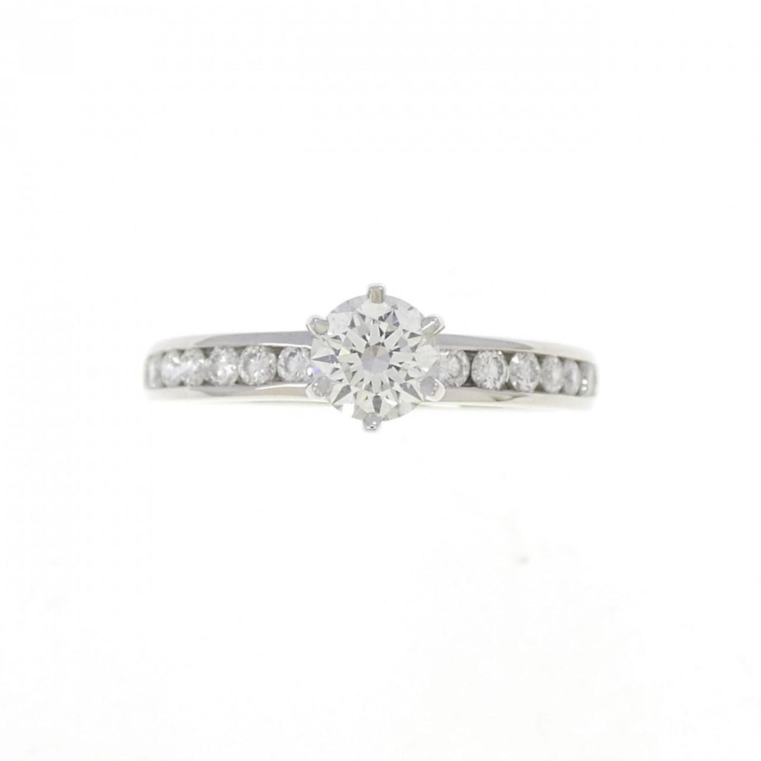 Tiffany Solitaire Channel Setting Ring 0.36 CT I VVS2 3EXT - 2